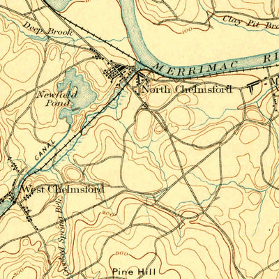 United States Geological Survey Lowell, MA-NH (1893, 62500-Scale) digital map