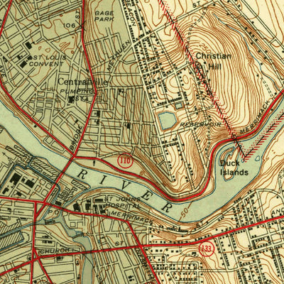 United States Geological Survey Lowell, MA-NH (1941, 31680-Scale) digital map