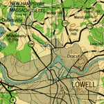 United States Geological Survey Lowell, MA-NH (1943, 125000-Scale) digital map