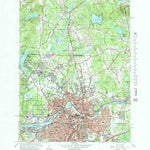 United States Geological Survey Lowell, MA-NH (1966, 25000-Scale) digital map