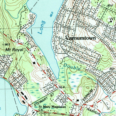 United States Geological Survey Lowell, MA-NH (1987, 25000-Scale) digital map