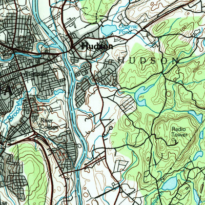 United States Geological Survey Lowell, MA-NH (1988, 100000-Scale) digital map