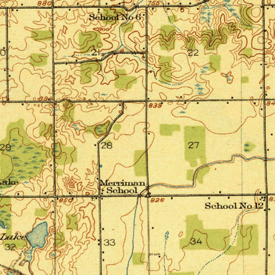 United States Geological Survey Lowell, MI (1918, 62500-Scale) digital map