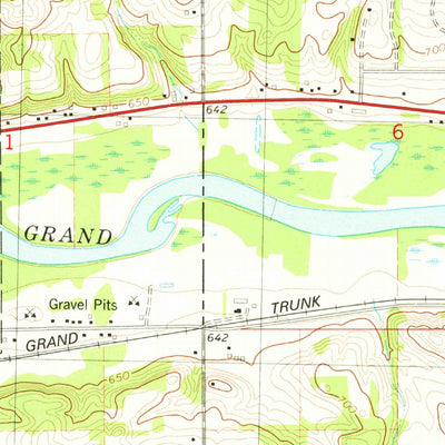 United States Geological Survey Lowell, MI (1978, 24000-Scale) digital map