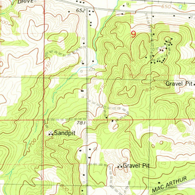 United States Geological Survey Lowell, MI (1978, 24000-Scale) digital map