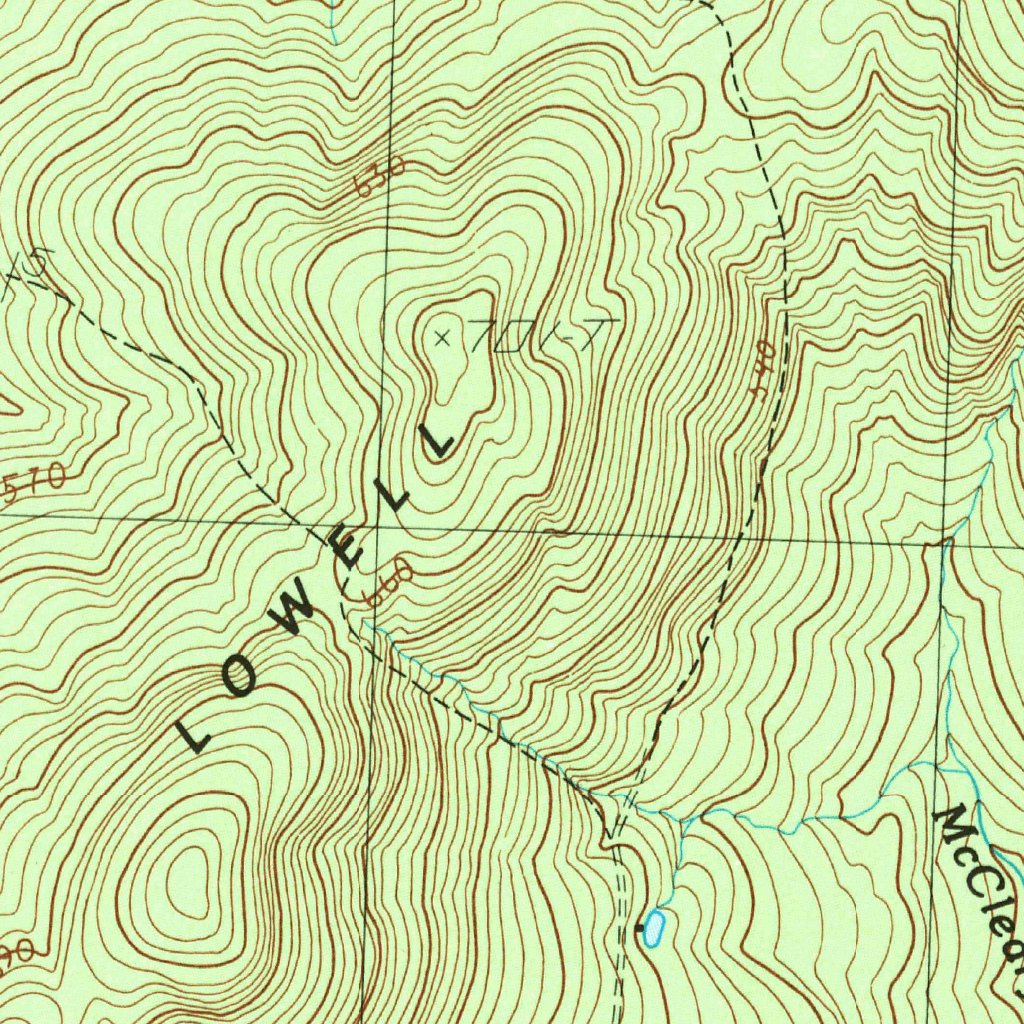 Lowell, VT (1986, 24000-Scale) Map by United States Geological Survey ...