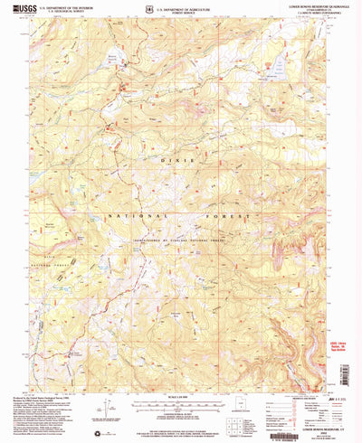 United States Geological Survey Lower Bowns Reservoir, UT (2002, 24000-Scale) digital map