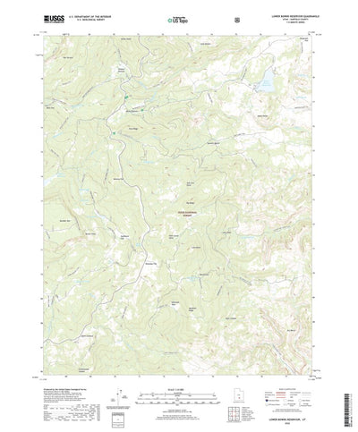 United States Geological Survey Lower Bowns Reservoir, UT (2020, 24000-Scale) digital map
