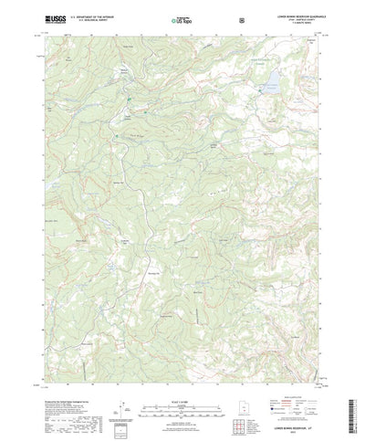 United States Geological Survey Lower Bowns Reservoir, UT (2023, 24000-Scale) digital map