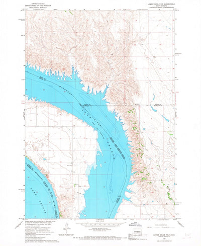 United States Geological Survey Lower Brule NE, SD (1966, 24000-Scale) digital map