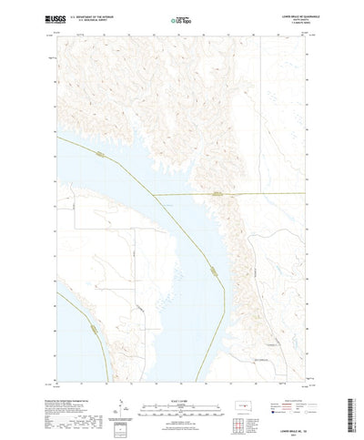 United States Geological Survey Lower Brule NE, SD (2021, 24000-Scale) digital map