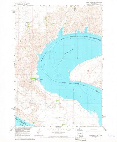 United States Geological Survey Lower Brule NW, SD (1966, 24000-Scale) digital map