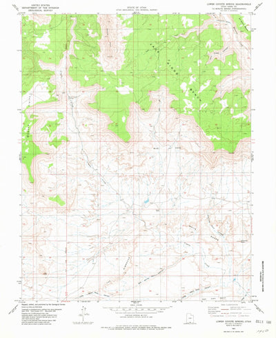 United States Geological Survey Lower Coyote Spring, UT (1981, 24000-Scale) digital map