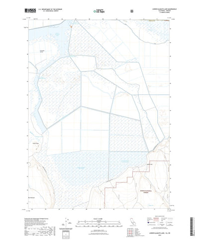 United States Geological Survey Lower Klamath Lake, CA (2022, 24000-Scale) digital map