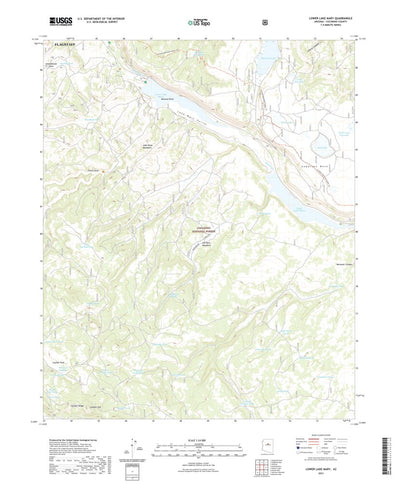 United States Geological Survey Lower Lake Mary, AZ (2021, 24000-Scale) digital map