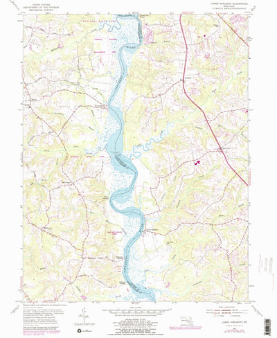 United States Geological Survey Lower Marlboro, MD (1953, 24000-Scale) digital map