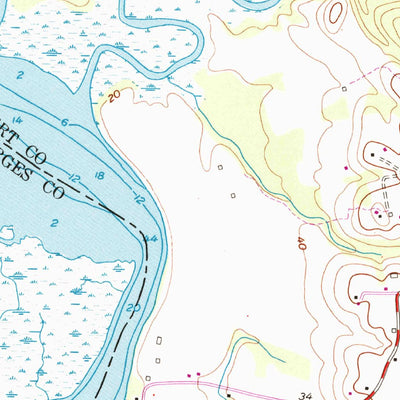 United States Geological Survey Lower Marlboro, MD (1953, 24000-Scale) digital map