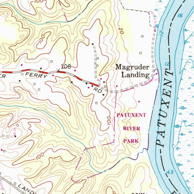 United States Geological Survey Lower Marlboro, MD (1953, 24000-Scale) digital map
