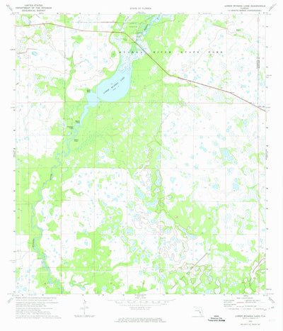 United States Geological Survey Lower Myakka Lake, FL (1973, 24000-Scale) digital map