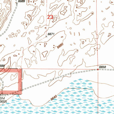 United States Geological Survey Lower Red Rock Lake, MT (1997, 24000-Scale) digital map