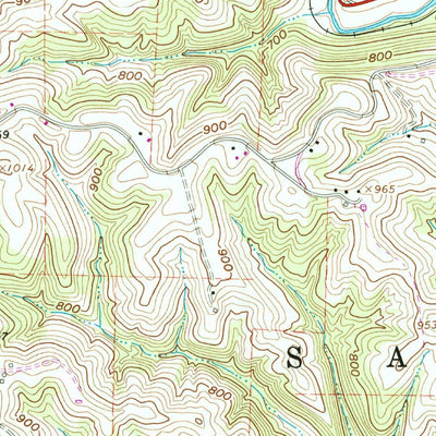 United States Geological Survey Lower Salem, OH (1961, 24000-Scale) digital map