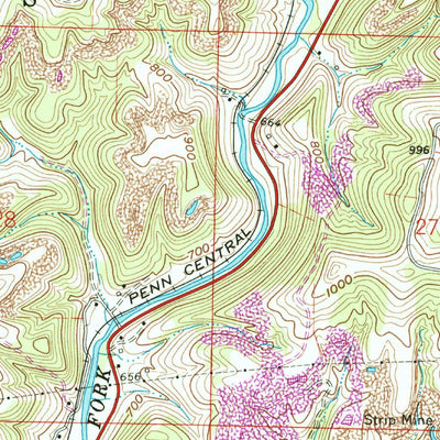 United States Geological Survey Lower Salem, OH (1961, 24000-Scale) digital map