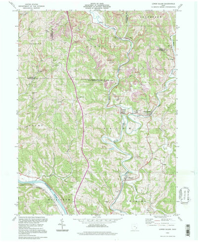 United States Geological Survey Lower Salem, OH (1994, 24000-Scale) digital map