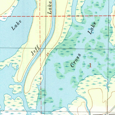 United States Geological Survey Lower Sunk Lake, LA-MS (1996, 24000-Scale) digital map
