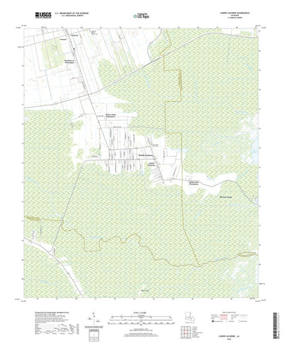 United States Geological Survey Lower Vacherie, LA (2020, 24000-Scale) digital map