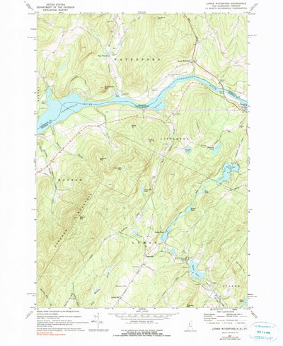 United States Geological Survey Lower Waterford, VT-NH (1967, 24000-Scale) digital map