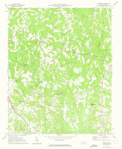 United States Geological Survey Lowesville, NC (1970, 24000-Scale) digital map