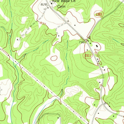 United States Geological Survey Lowesville, NC (1970, 24000-Scale) digital map