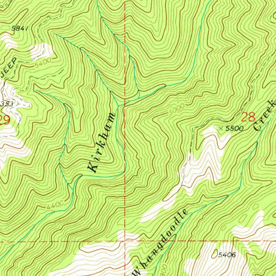 United States Geological Survey Lowman, ID (1972, 24000-Scale) digital map