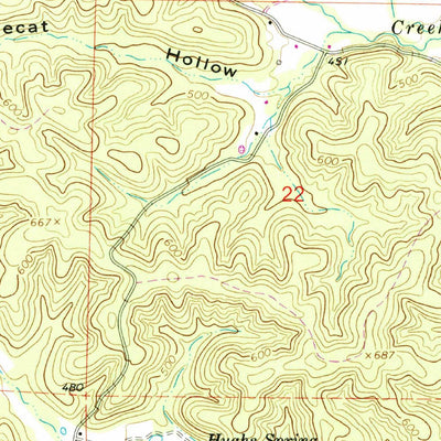 United States Geological Survey Lowndes, MO (1965, 24000-Scale) digital map