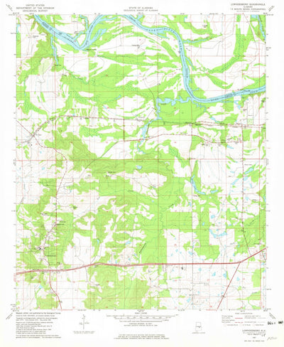United States Geological Survey Lowndesboro, AL (1981, 24000-Scale) digital map