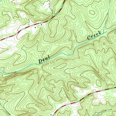 United States Geological Survey Lowndesville, SC-GA (1964, 24000-Scale) digital map