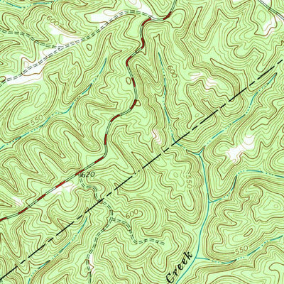 United States Geological Survey Lowndesville, SC-GA (1964, 24000-Scale) digital map