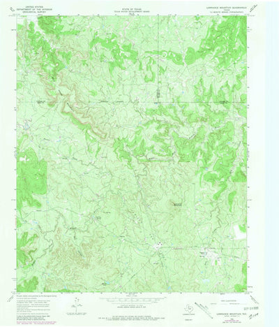 United States Geological Survey Lowrance Mountain, TX (1966, 24000-Scale) digital map