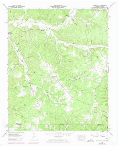 United States Geological Survey Lowryville, TN-AL (1949, 24000-Scale) digital map