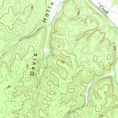 United States Geological Survey Lowryville, TN-AL (1949, 24000-Scale) digital map