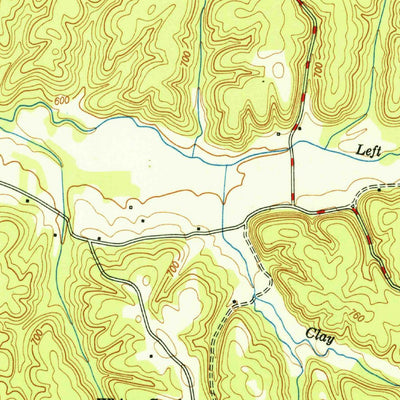 United States Geological Survey Lowryville, TN-AL (1952, 24000-Scale) digital map
