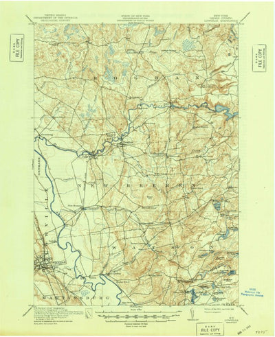 United States Geological Survey Lowville, NY (1913, 62500-Scale) digital map