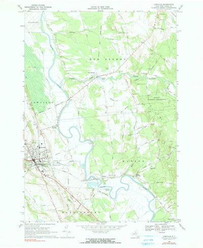 United States Geological Survey Lowville, NY (1966, 24000-Scale) digital map