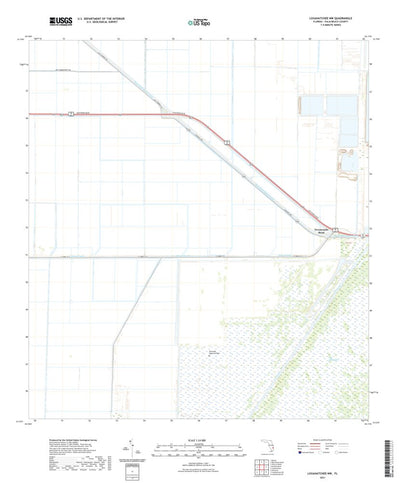 United States Geological Survey Loxahatchee NW, FL (2021, 24000-Scale) digital map