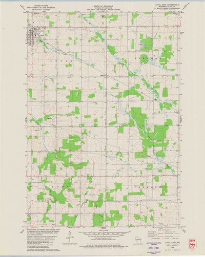 United States Geological Survey Loyal East, WI (1979, 24000-Scale) digital map