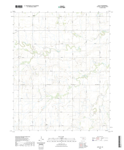 United States Geological Survey Loyal SE, OK (2022, 24000-Scale) digital map