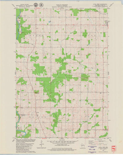 United States Geological Survey Loyal West, WI (1979, 24000-Scale) digital map