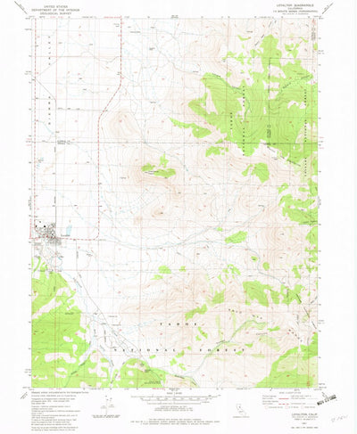 United States Geological Survey Loyalton, CA (1981, 24000-Scale) digital map
