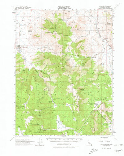 United States Geological Survey Loyalton, CA-NV (1955, 62500-Scale) digital map