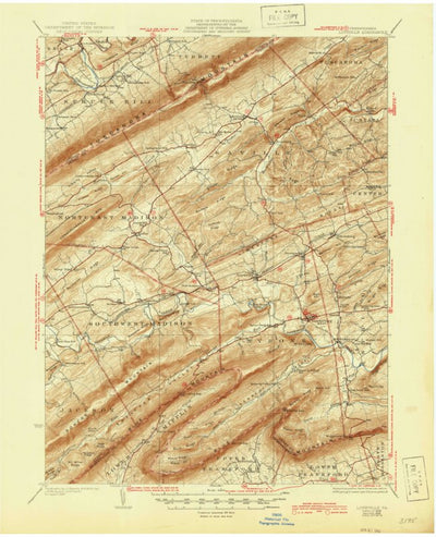 United States Geological Survey Loysville, PA (1933, 62500-Scale) digital map